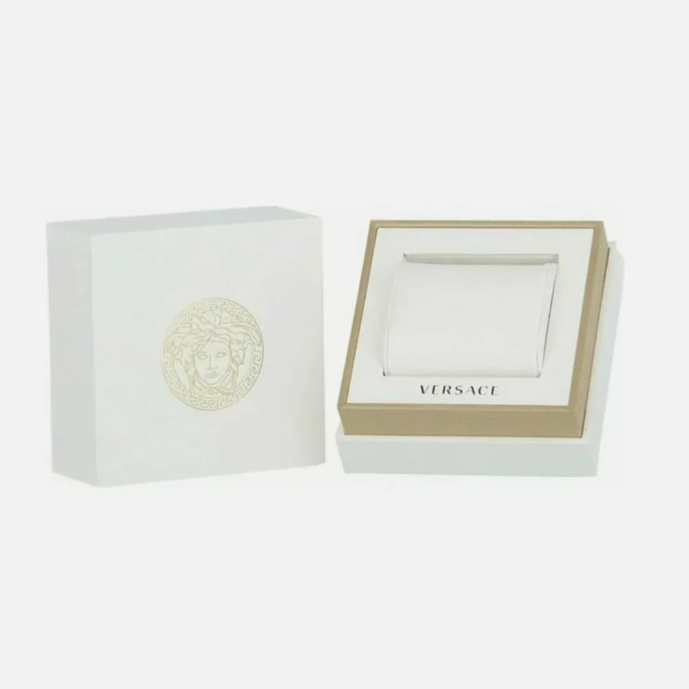Versace Mens Stainless Steel 42mm Strap Watch